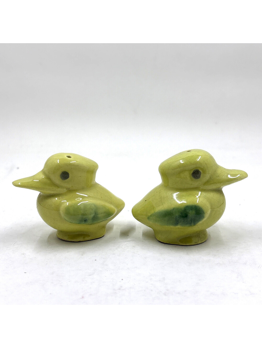 RARE Green color Japanese Vintage Kookaburra Bird Salt and Pepper Mini Shakers